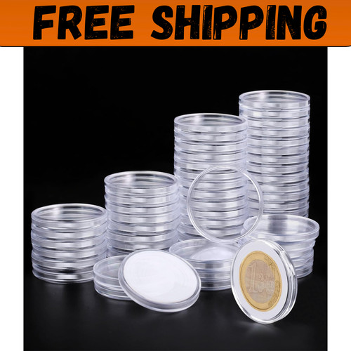 Clear plastic coin holder - clear,