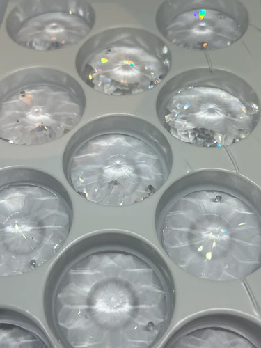 17pcs 40mm sunflower crystal - 17pcs,