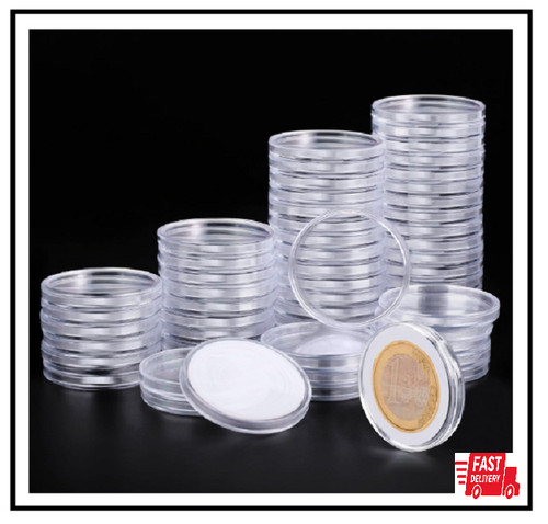 Clear plastic coin holder - 60,