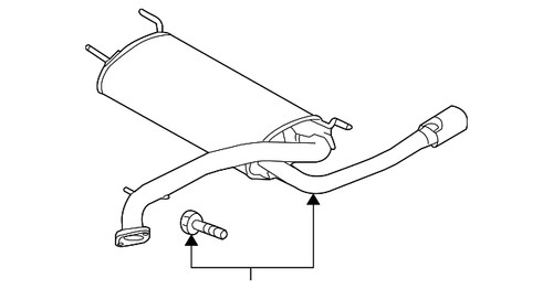 Genuine mazda muffler pipe - &,