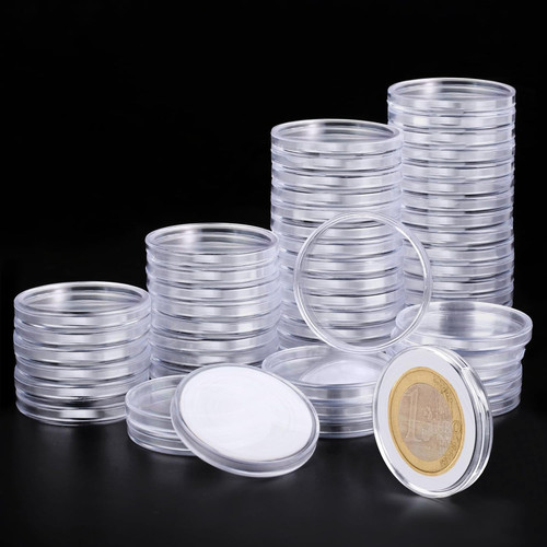Clear plastic coin holder - clear,