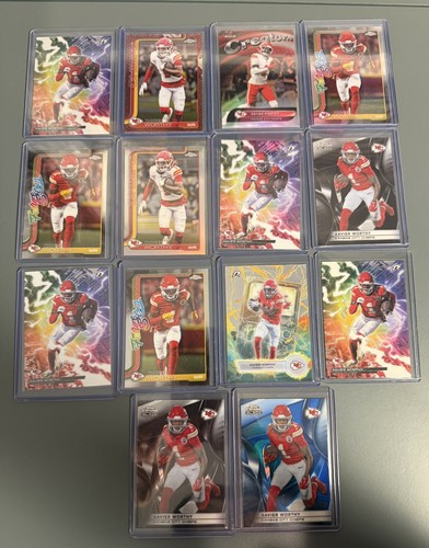 Xavier worthy card lot auto - xavier, 17